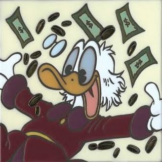 Scrooge McDuck in the money